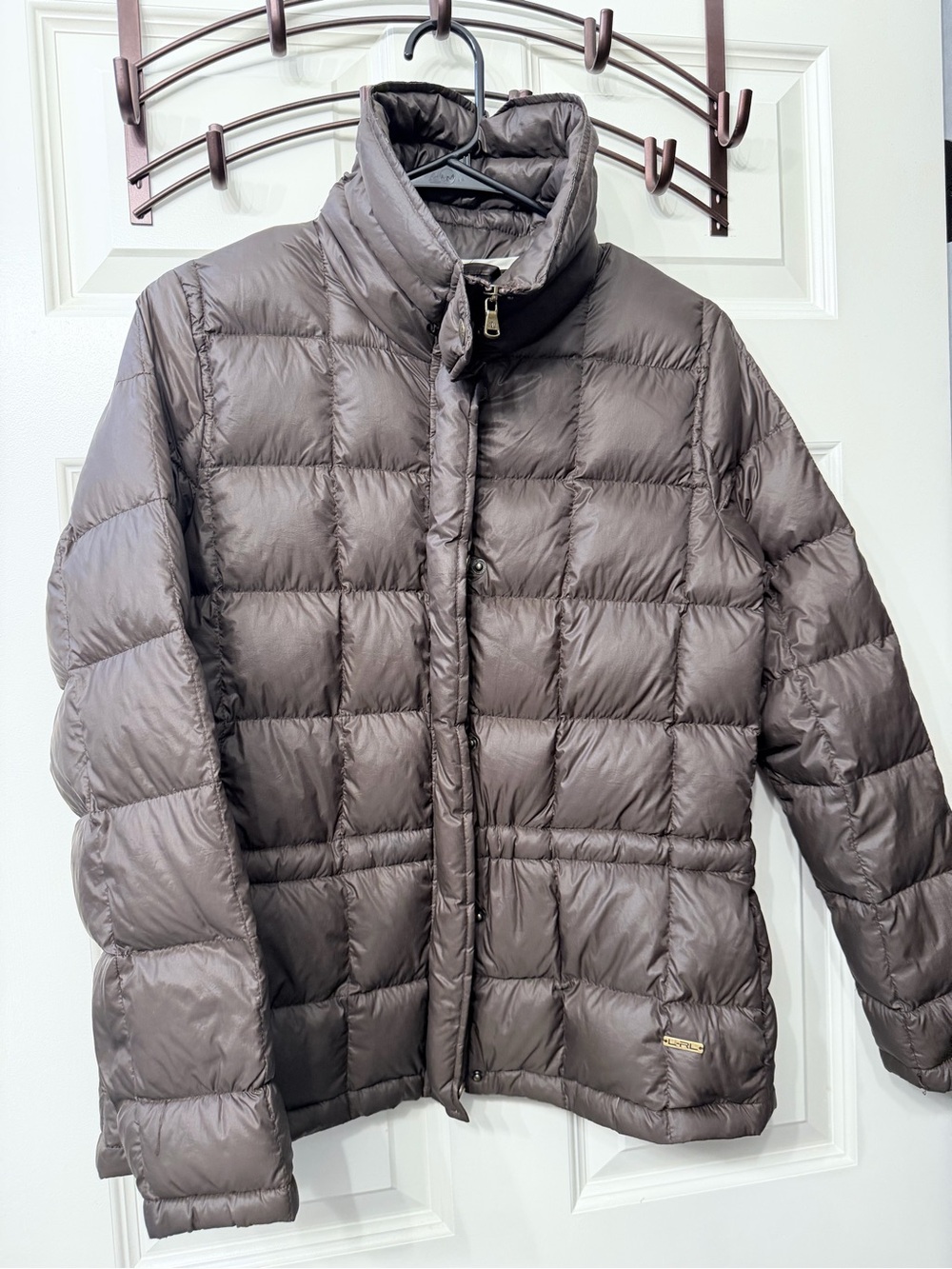 Ralph Lauren Quilted Puffer Jacket in Brown